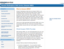 Tablet Screenshot of developer.amazonservices.ca
