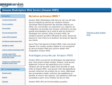 Tablet Screenshot of developer.amazonservices.fr