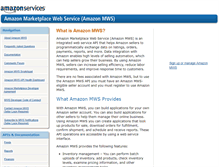 Tablet Screenshot of developer.amazonservices.com